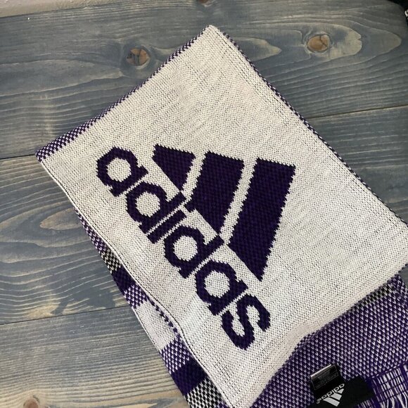 Adidas MLS Orlando City Soccer Club Futbol Purple Knit Scarf - 60” Long (HT3) - Picture 5 of 5